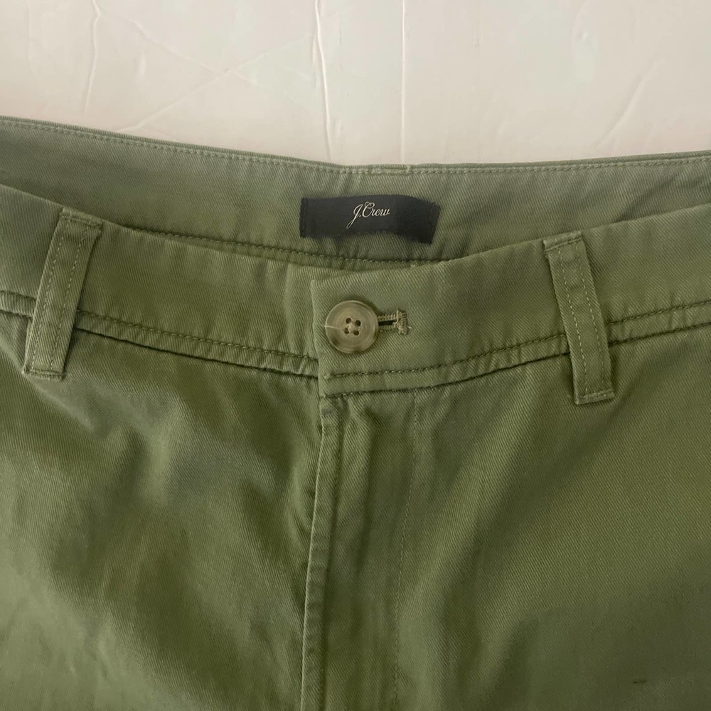J. Crew Olive Green Straight-Leg Pants - Picture 7 of 12